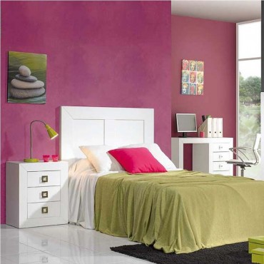 Dormitorio juvenil moderno blanco
